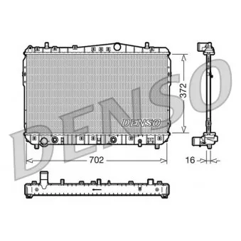 Radiateur, refroidissement du moteur DENSO DRM15002