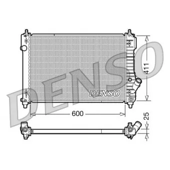 Radiateur, refroidissement du moteur DENSO DRM15004
