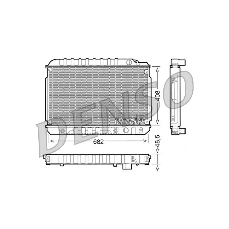 Radiateur, refroidissement du moteur DENSO DRM17003