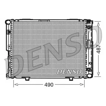 Radiateur, refroidissement du moteur DENSO DRM17004