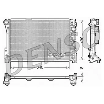 Radiateur, refroidissement du moteur DENSO DRM17005