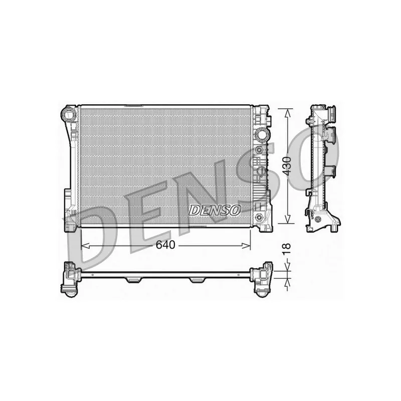 Radiateur, refroidissement du moteur DENSO DRM17005