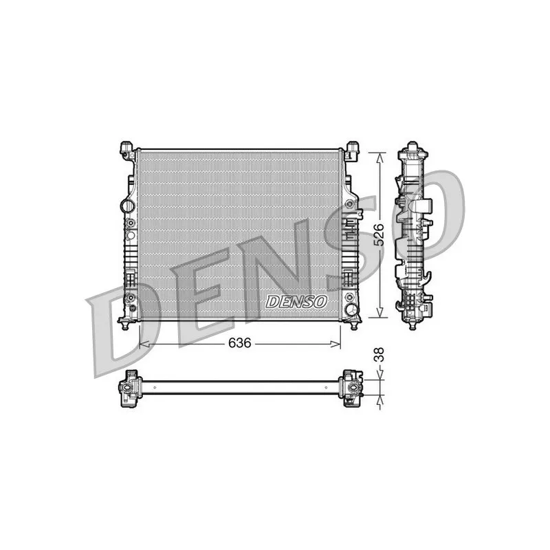 Radiateur, refroidissement du moteur DENSO DRM17006