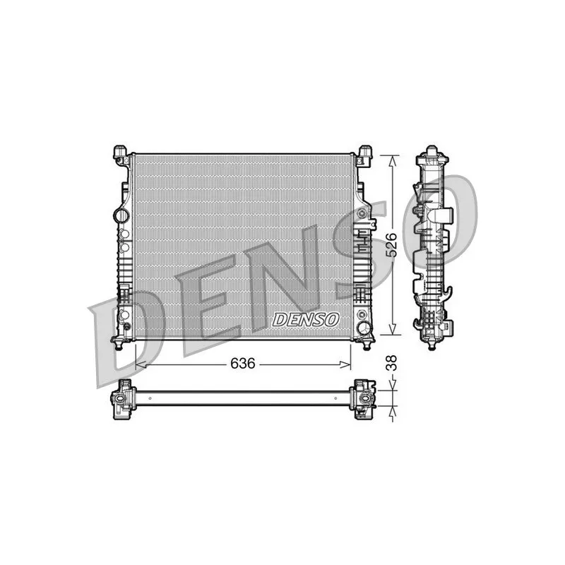 Radiateur, refroidissement du moteur DENSO DRM17007