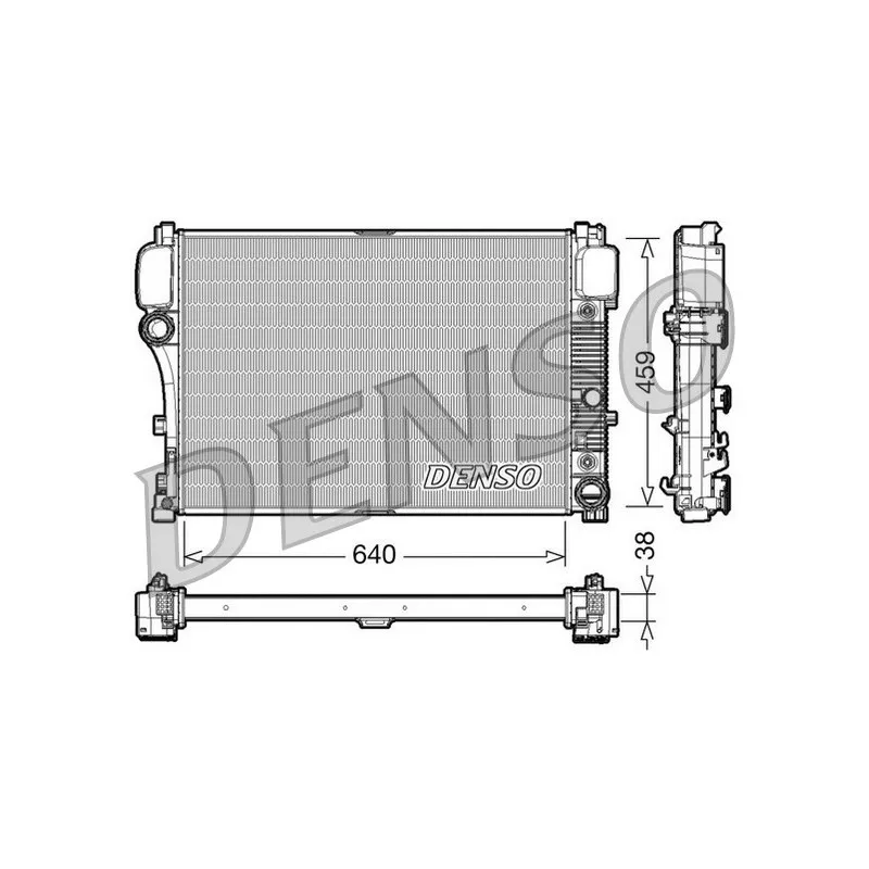 Radiateur, refroidissement du moteur DENSO DRM17008