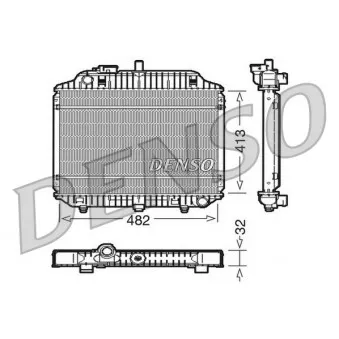 Radiateur, refroidissement du moteur DENSO DRM17010