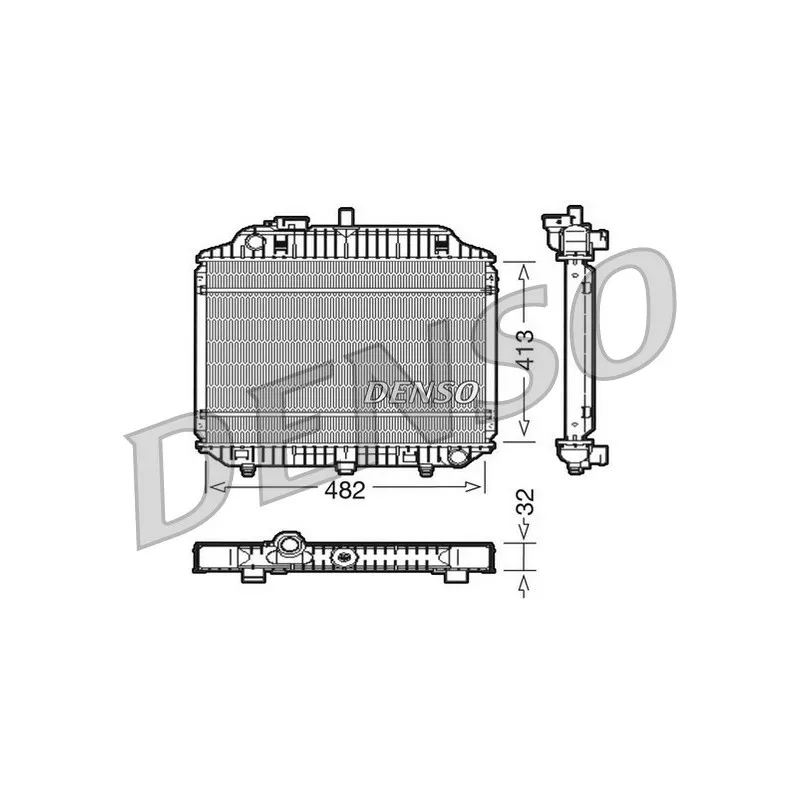 Radiateur, refroidissement du moteur DENSO DRM17010
