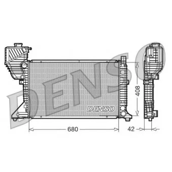 Radiateur, refroidissement du moteur DENSO DRM17011