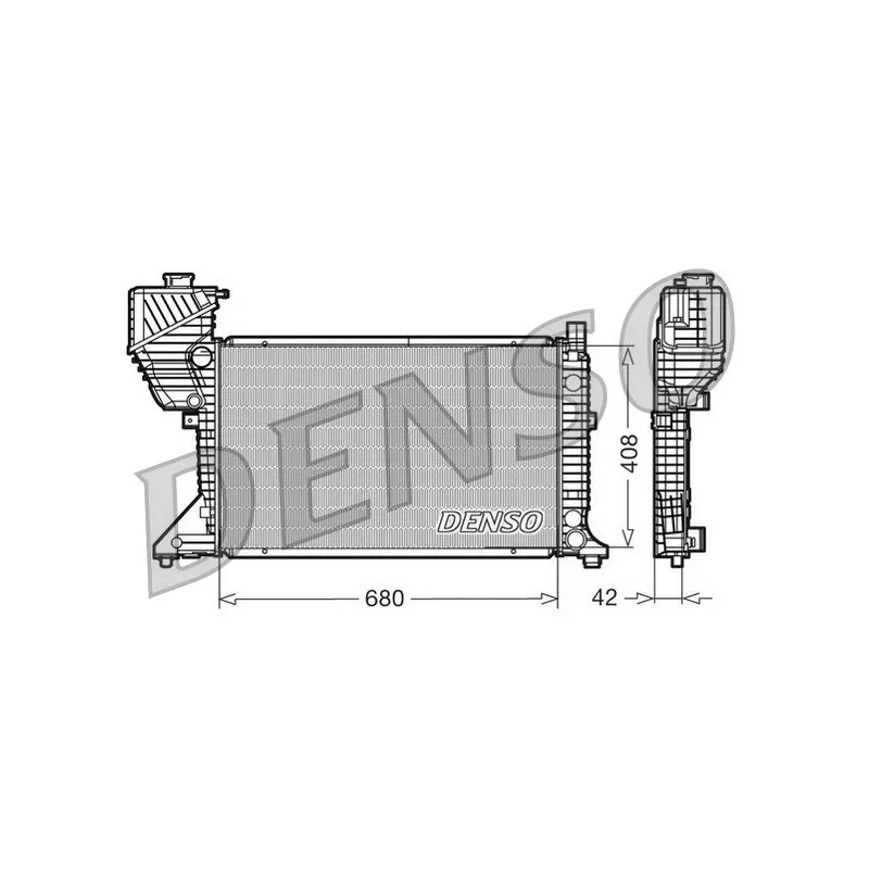 Radiateur, refroidissement du moteur DENSO DRM17011
