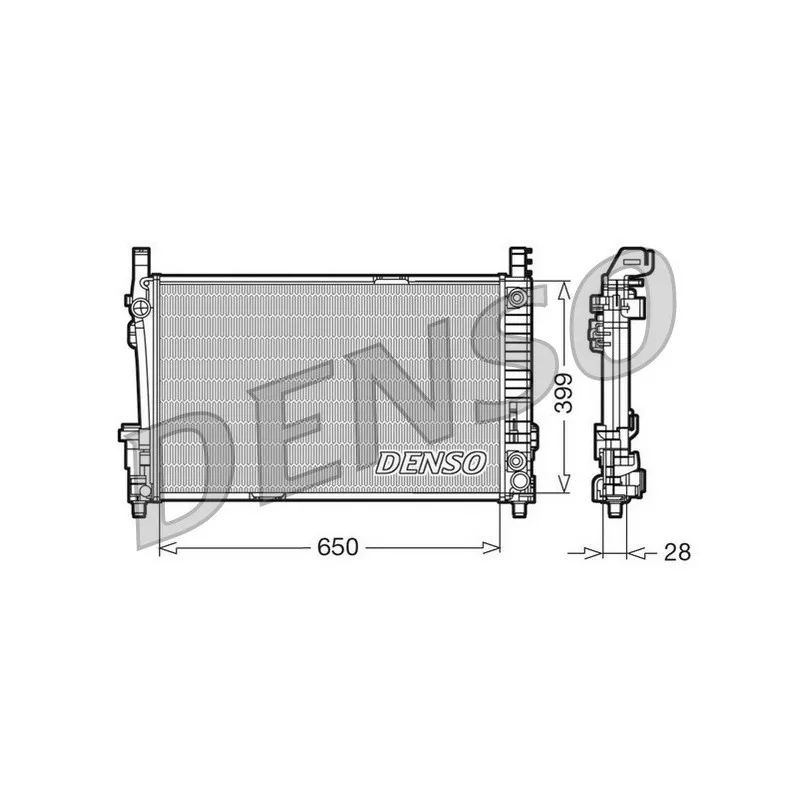 Radiateur, refroidissement du moteur DENSO DRM17013