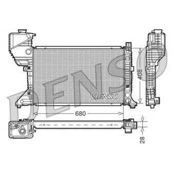 Radiateur, refroidissement du moteur DENSO DRM17015
