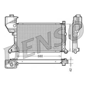 Radiateur, refroidissement du moteur DENSO DRM17017