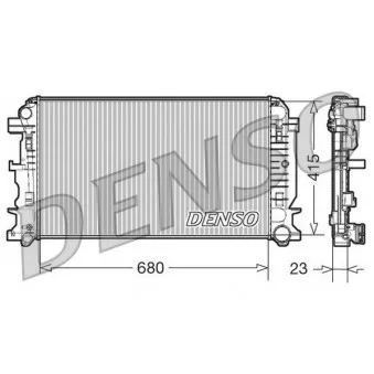 Radiateur, refroidissement du moteur DENSO DRM17018