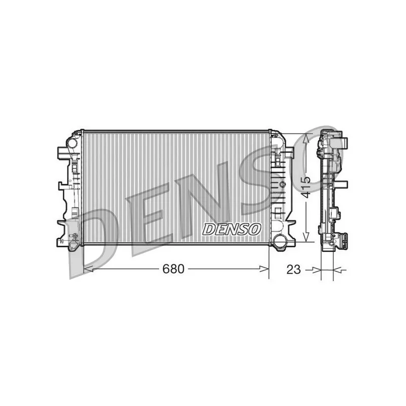 Radiateur, refroidissement du moteur DENSO DRM17018
