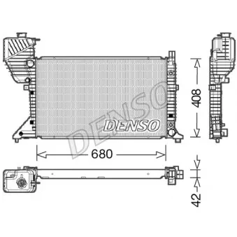 Radiateur, refroidissement du moteur DENSO DRM17019