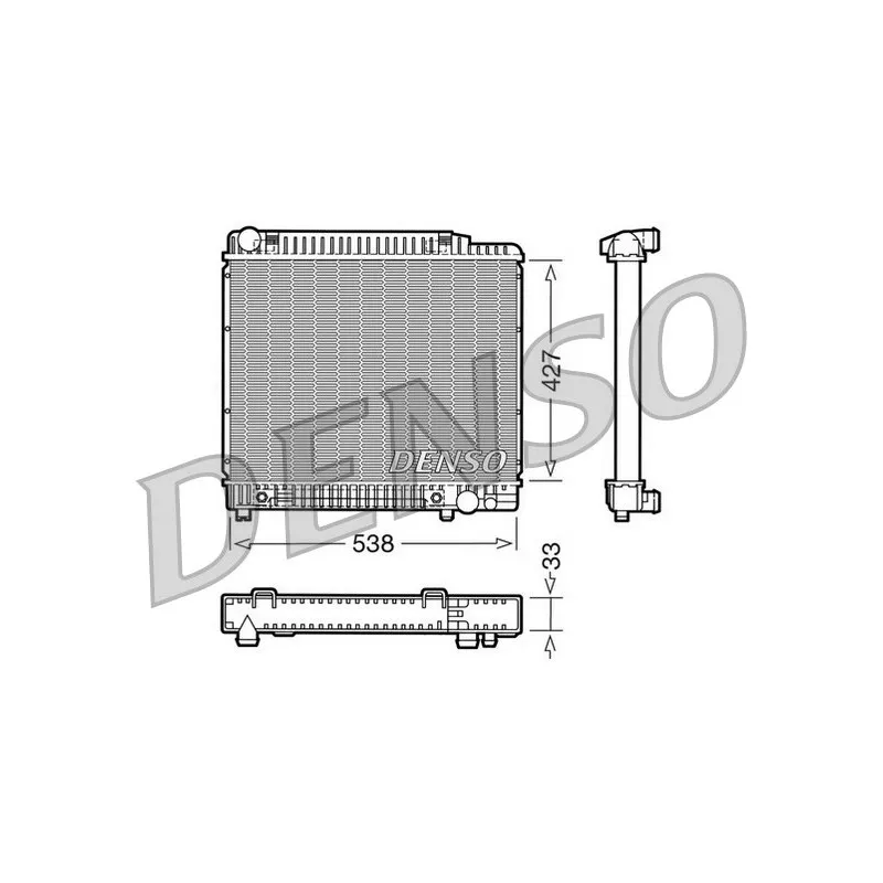 Radiateur, refroidissement du moteur DENSO DRM17022
