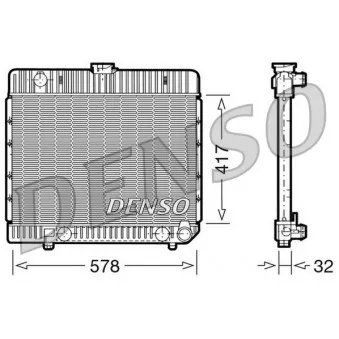 Radiateur, refroidissement du moteur DENSO