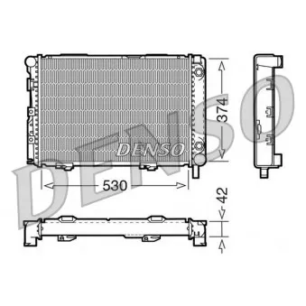 Radiateur, refroidissement du moteur DENSO DRM17026