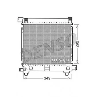 Radiateur, refroidissement du moteur DENSO DRM17028