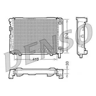 Radiateur, refroidissement du moteur DENSO DRM17029