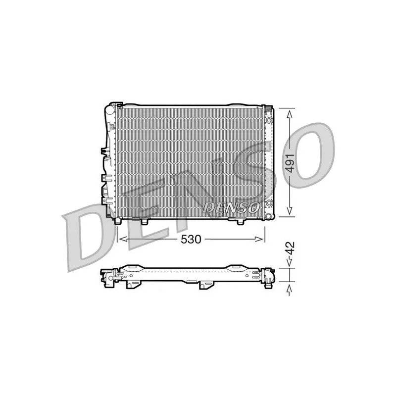 Radiateur, refroidissement du moteur DENSO DRM17030