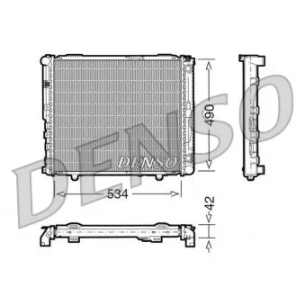Radiateur, refroidissement du moteur DENSO DRM17032
