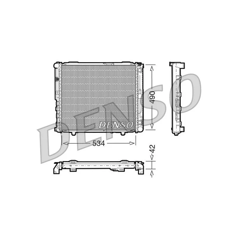 Radiateur, refroidissement du moteur DENSO DRM17032