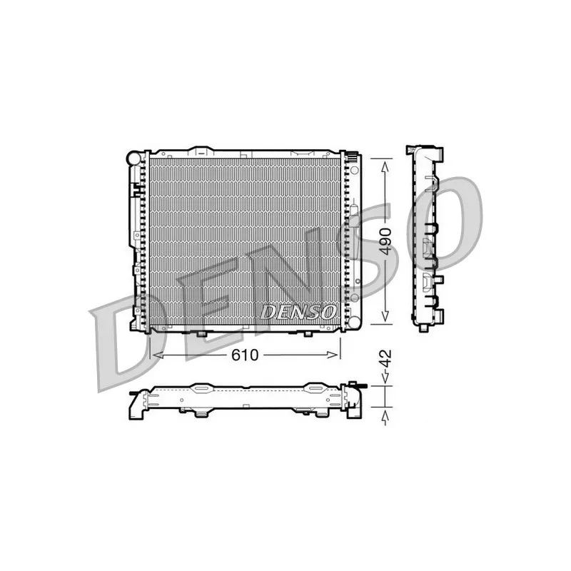 Radiateur, refroidissement du moteur DENSO DRM17033