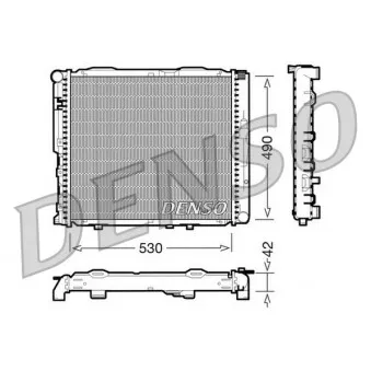 Radiateur, refroidissement du moteur DENSO DRM17034