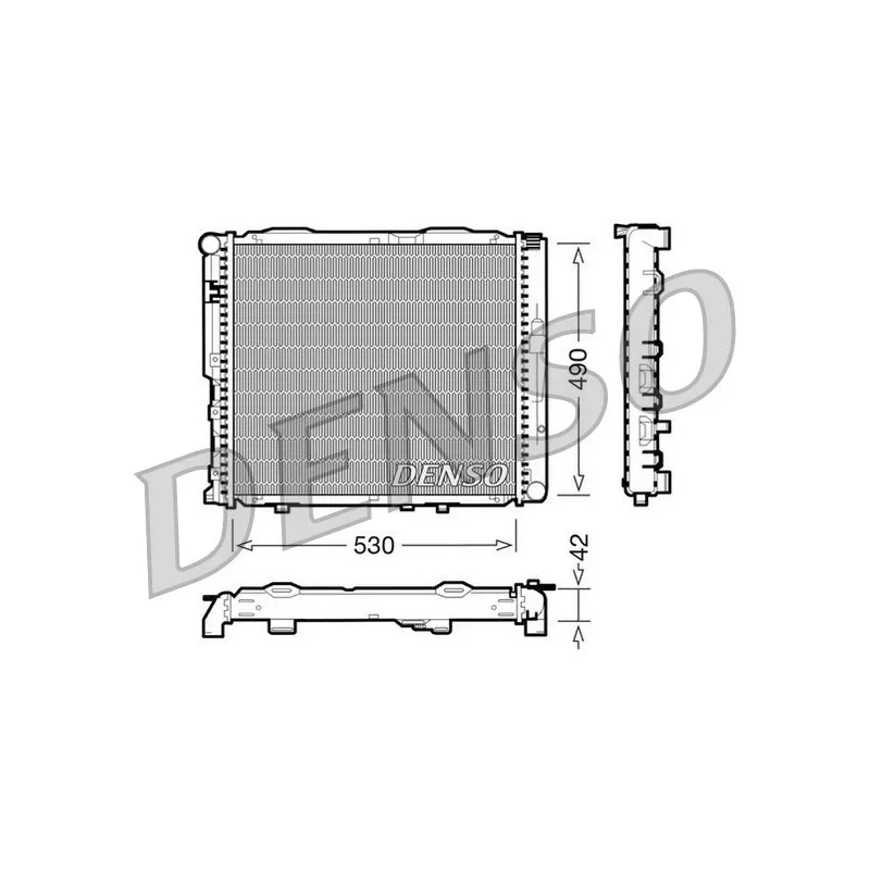 Radiateur, refroidissement du moteur DENSO DRM17034