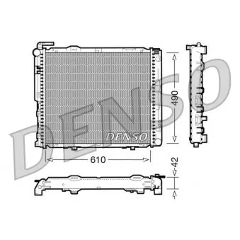 Radiateur, refroidissement du moteur DENSO DRM17036