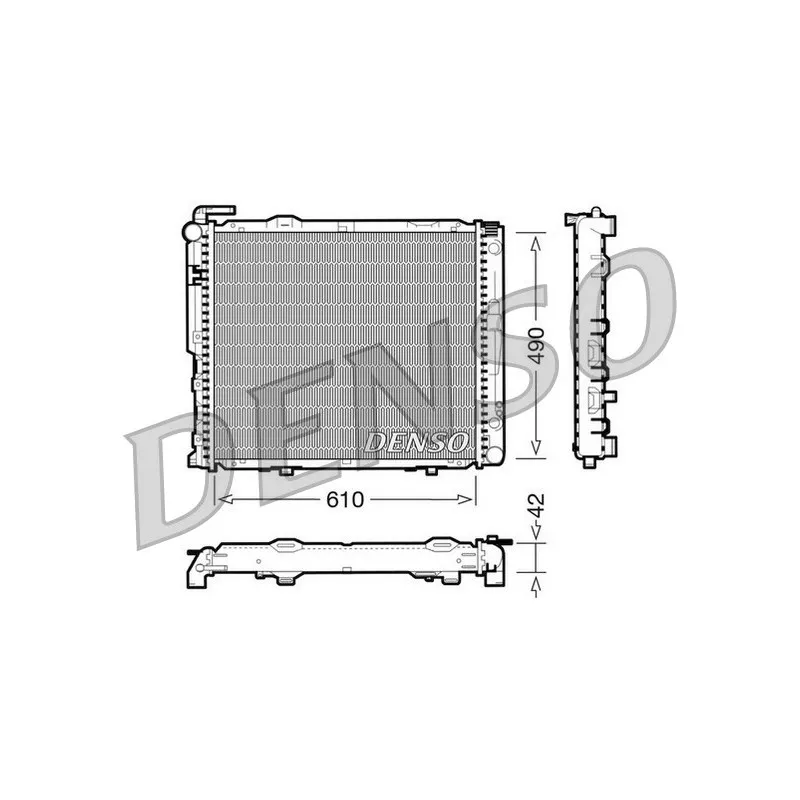 Radiateur, refroidissement du moteur DENSO DRM17036
