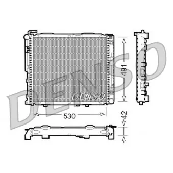 Radiateur, refroidissement du moteur DENSO DRM17037