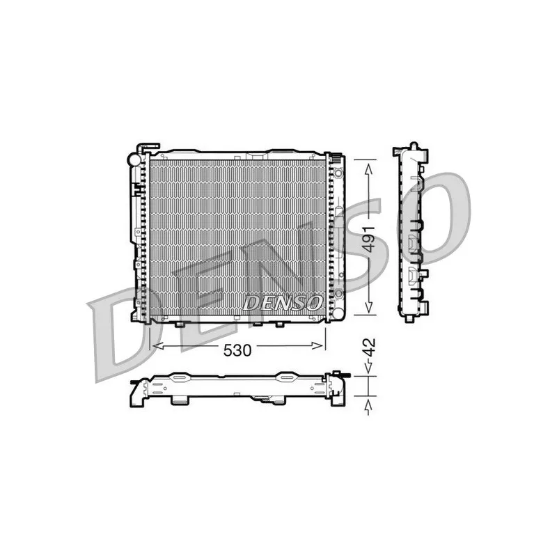 Radiateur, refroidissement du moteur DENSO DRM17037