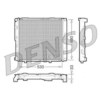 Radiateur, refroidissement du moteur DENSO DRM17038