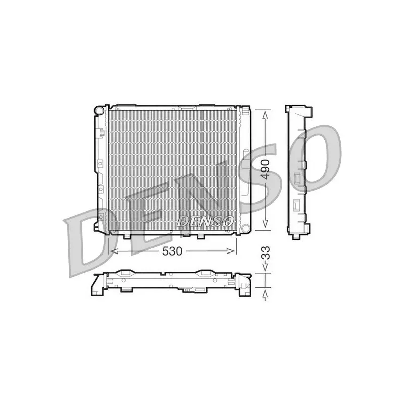 Radiateur, refroidissement du moteur DENSO DRM17038