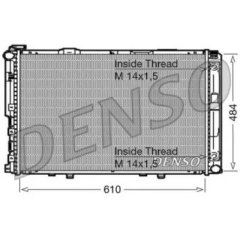 Radiateur, refroidissement du moteur DENSO