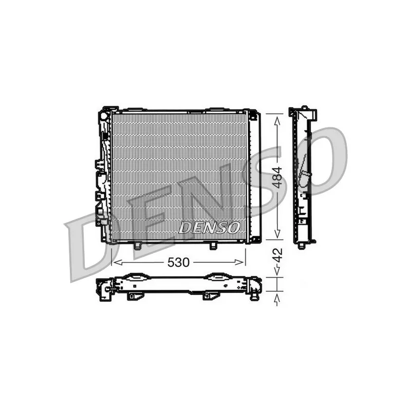 Radiateur, refroidissement du moteur DENSO DRM17040