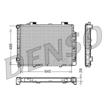 Radiateur, refroidissement du moteur DENSO DRM17041