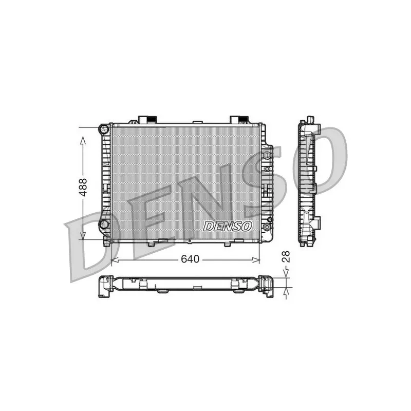 Radiateur, refroidissement du moteur DENSO DRM17041