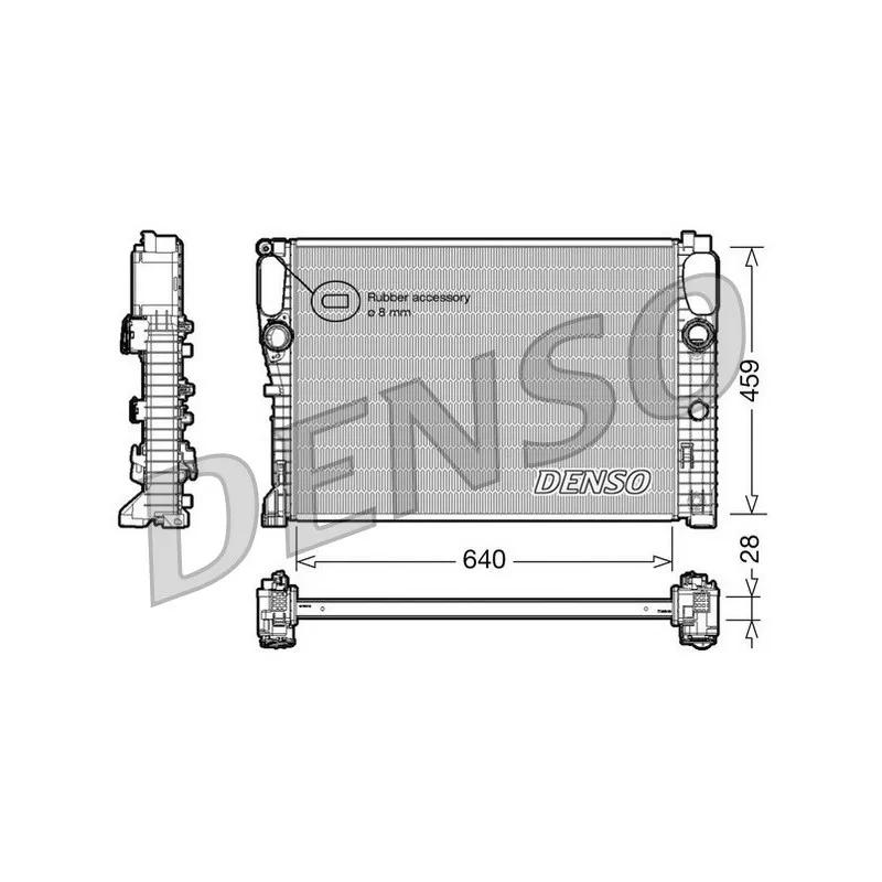 Radiateur, refroidissement du moteur DENSO DRM17042
