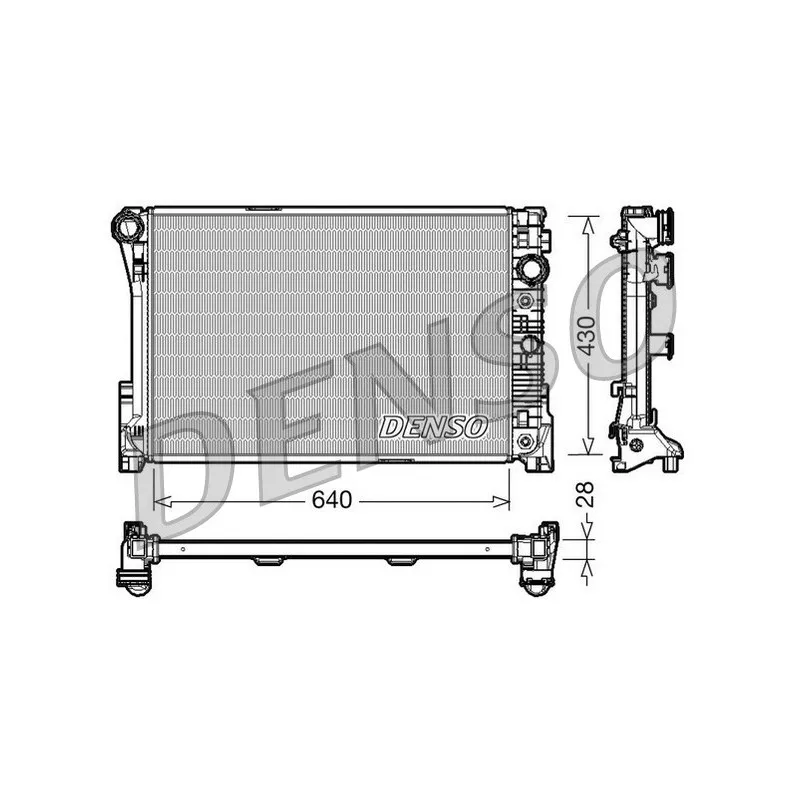 Radiateur, refroidissement du moteur DENSO DRM17043