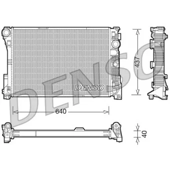 Radiateur, refroidissement du moteur DENSO DRM17045