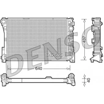 Radiateur, refroidissement du moteur DENSO DRM17046