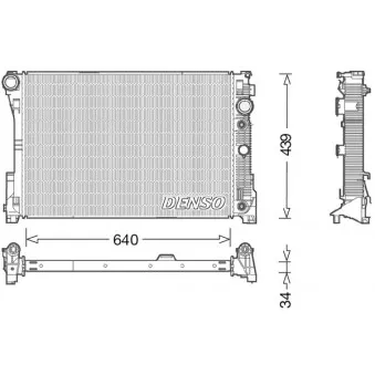 Radiateur, refroidissement du moteur DENSO DRM17048