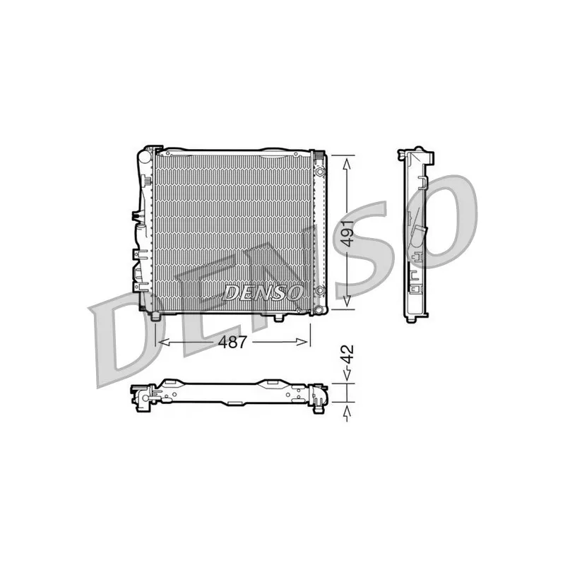 Radiateur, refroidissement du moteur DENSO DRM17052
