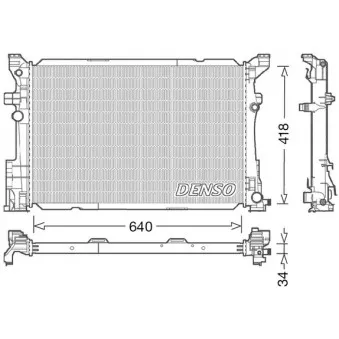 Radiateur, refroidissement du moteur DENSO DRM17054