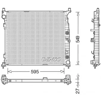 Radiateur, refroidissement du moteur DENSO DRM17055
