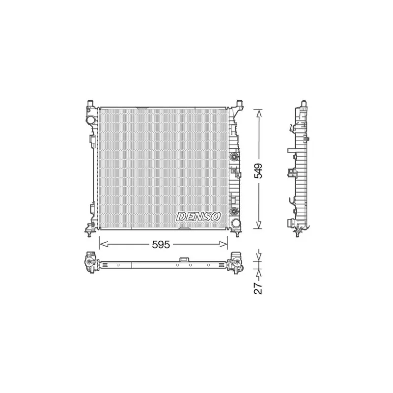 Radiateur, refroidissement du moteur DENSO DRM17055