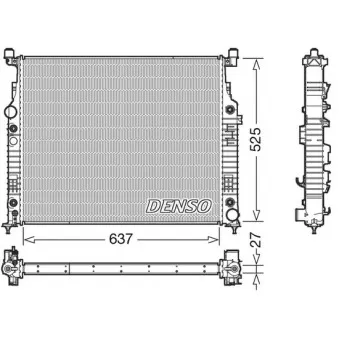 Radiateur, refroidissement du moteur DENSO DRM17056